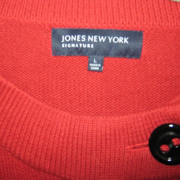 JNY Burnt Orange Sweater - Picture 2 of 3